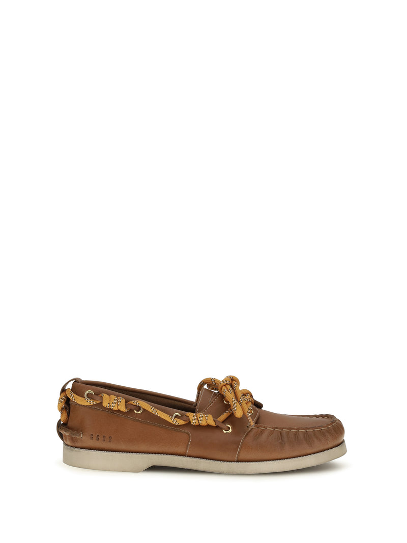Golden Goose Golden Goose Cruise Boat Loafers Tan - World Class Fashion