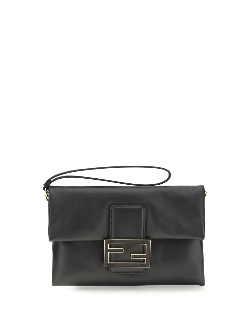 Fendi Fendi Mamma Baguette Clutch Bag Black - World Class Fashion