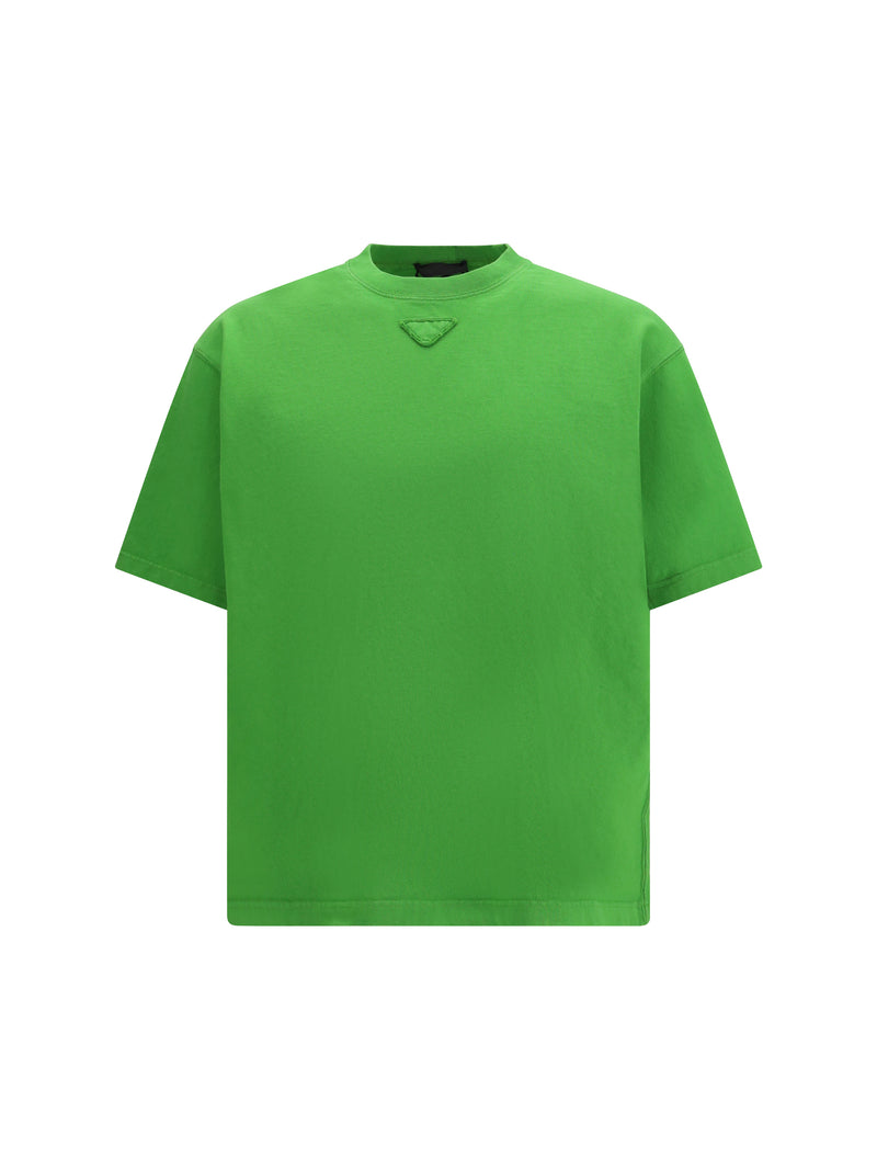 Prada Prada Cotton T-shirt Verde Men - World Class Fashion
