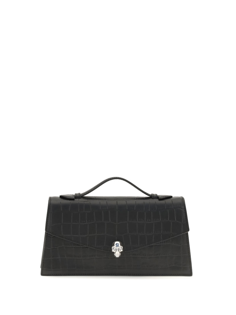 Alexander McQueen Bolso de mano Alexander McQueen Skull Negro/Plateado - World Class Fashion