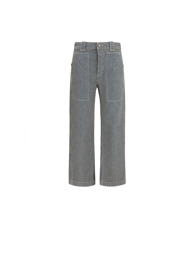 Marant Étoile Marant Étoile Ermina Pants Blue/White - World Class Fashion