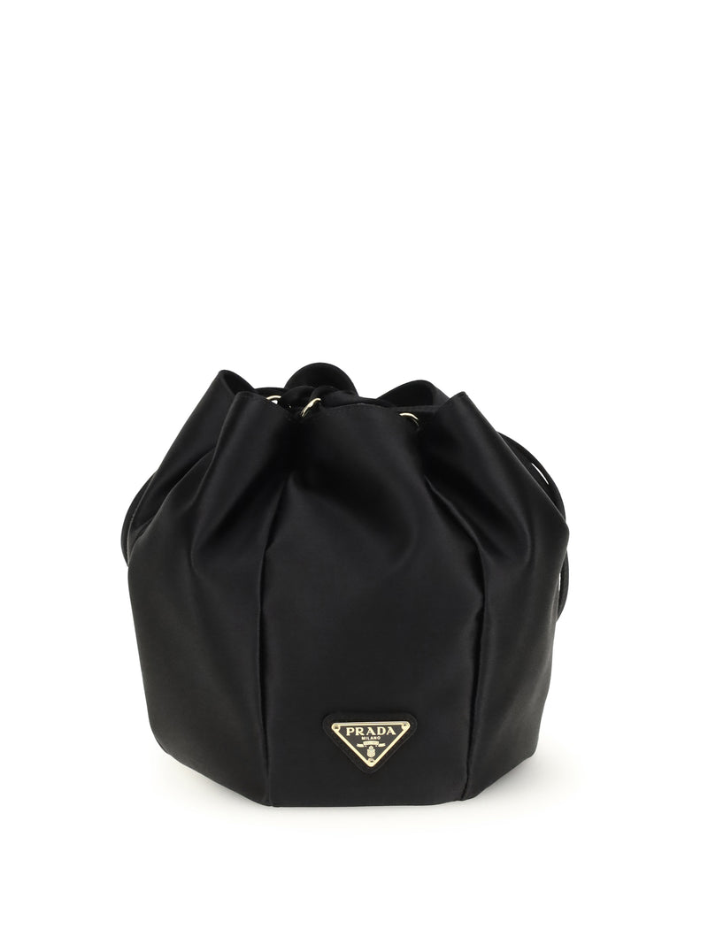 Prada Prada Satin Pouch Nero Mujer - World Class Fashion
