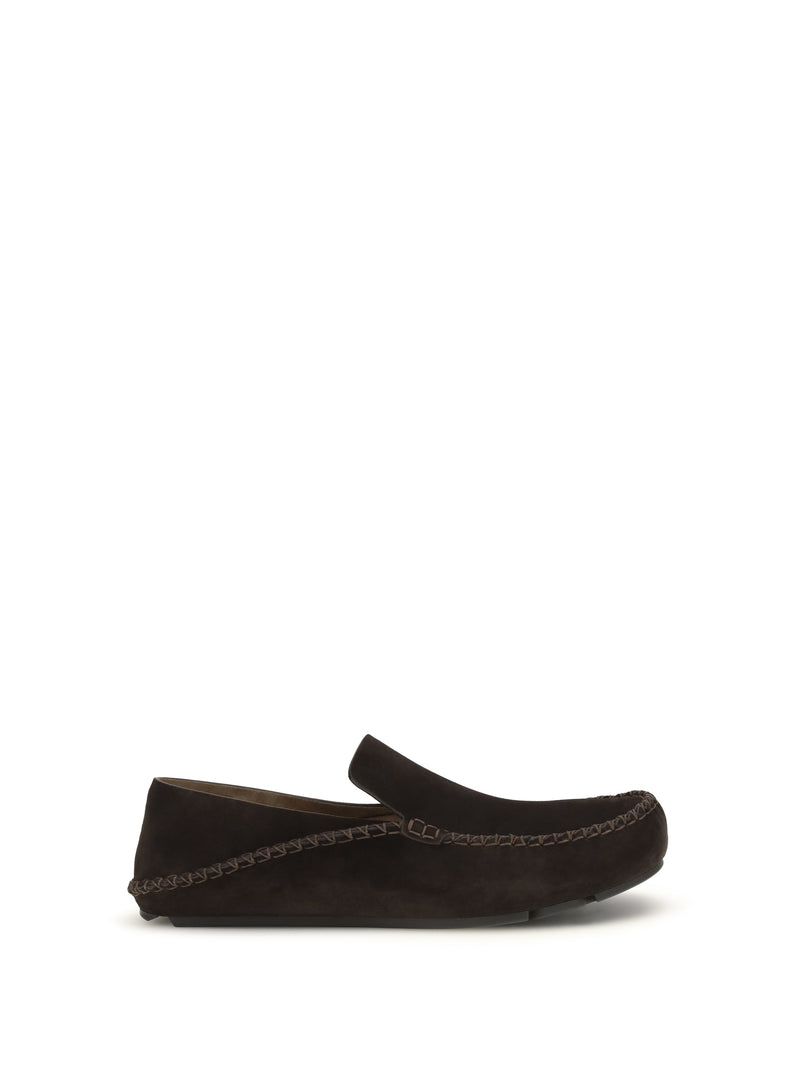 Loewe Loewe Rambla Loafers Dark Brown Men - World Class Fashion
