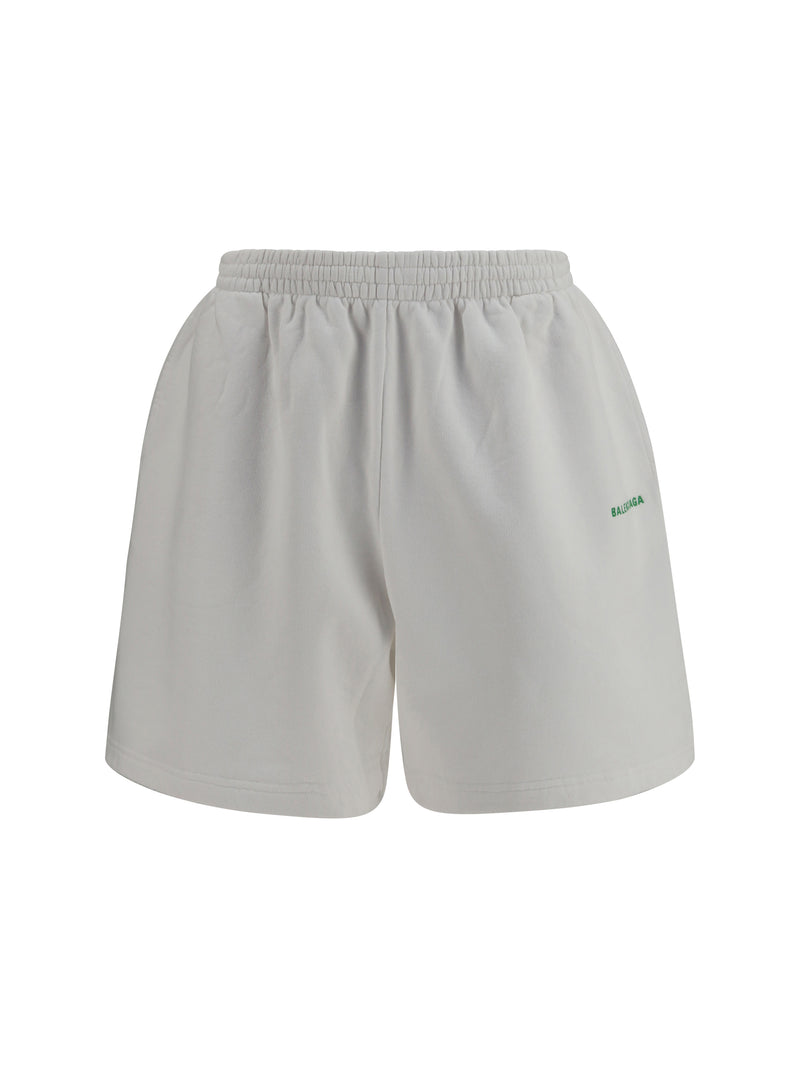 Balenciaga Balenciaga Bodies Cotton Shorts White/Apple Green - World Class Fashion