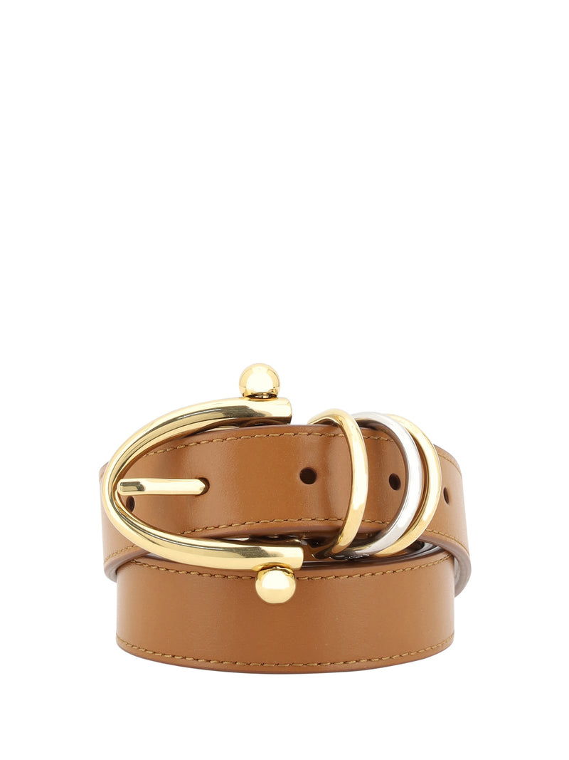 Chloe Chloé Leather Bracelet Belt Clay Brown - World Class Fashion