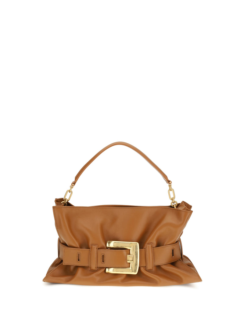 Balmain Balmain Medium Anthem Shoulder Bag Caramel - World Class Fashion