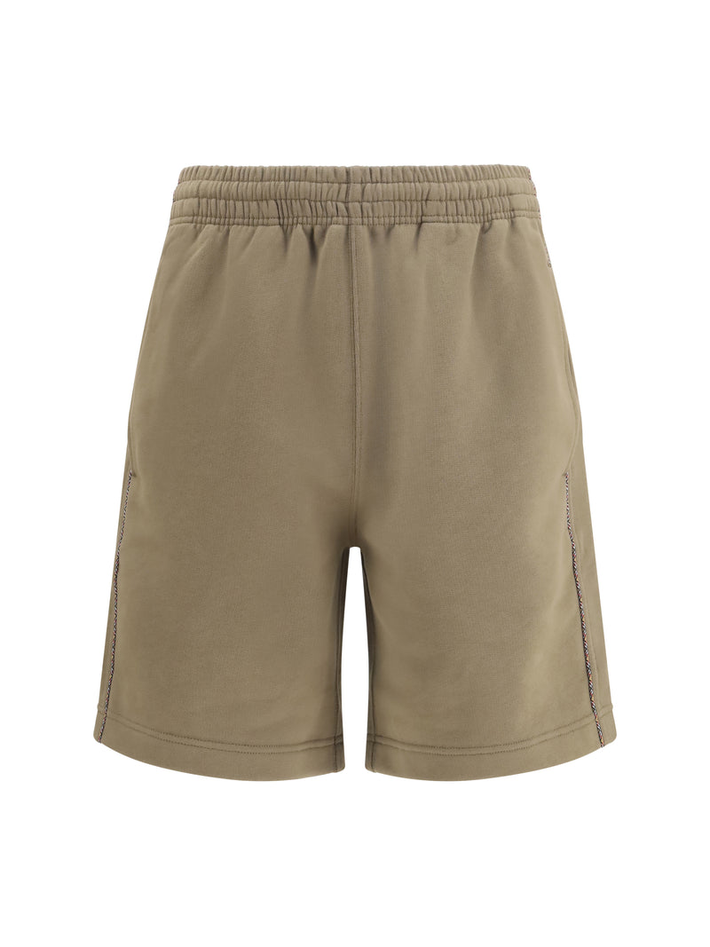 Burberry Burberry Cotton Shorts With Check Trims - World Class Fashion