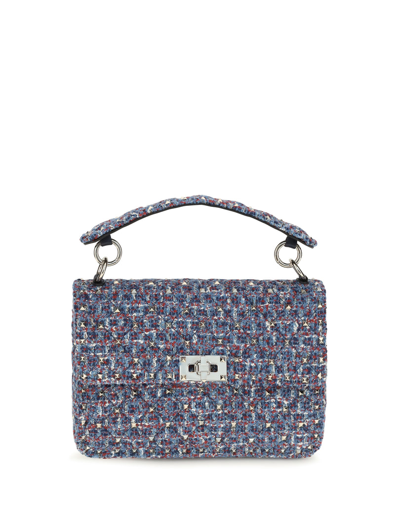 Valentino Garavani Valentino Garavani Rockstud Spike Tweed Handbag - World Class Fashion
