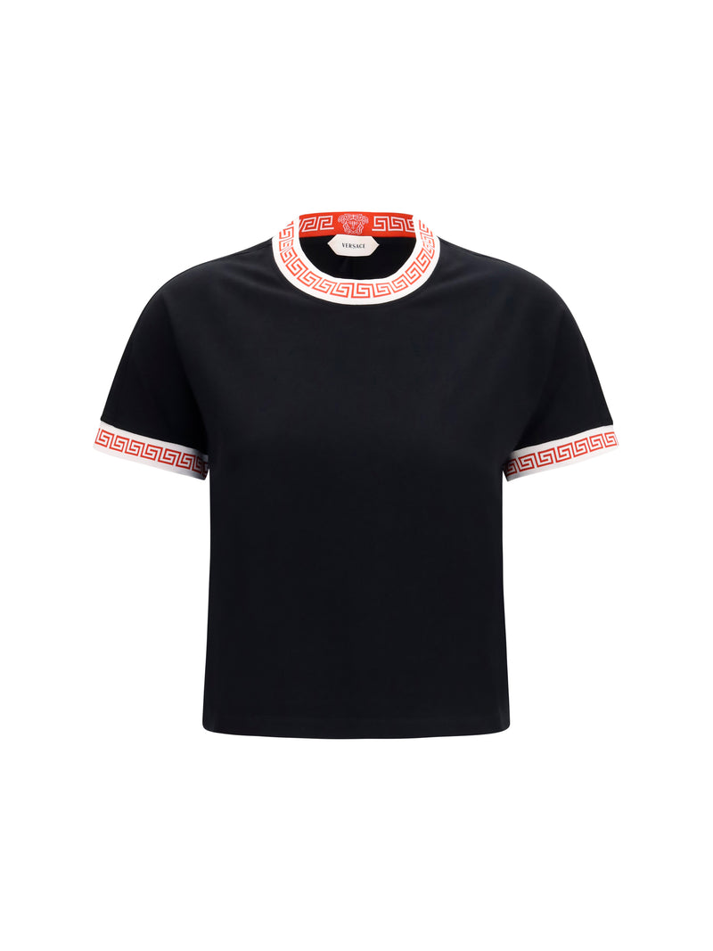 Versace Versace Greca Detail T-shirt Black Women - World Class Fashion