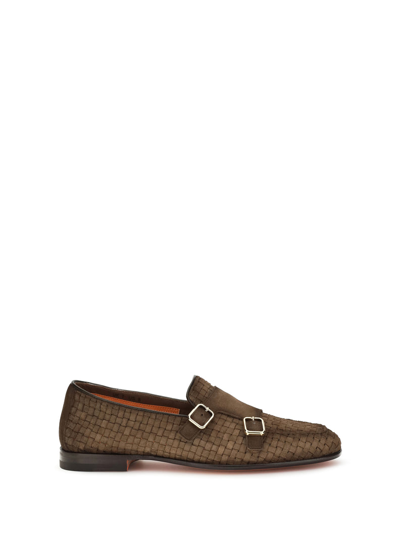 Santoni Santoni Woven Leather Loafers - World Class Fashion