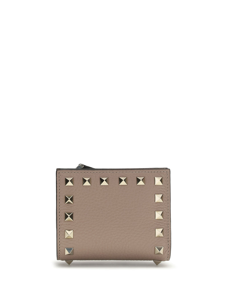 Valentino Garavani Valentino Garavani Rockstud Wallet Poudre - World Class Fashion
