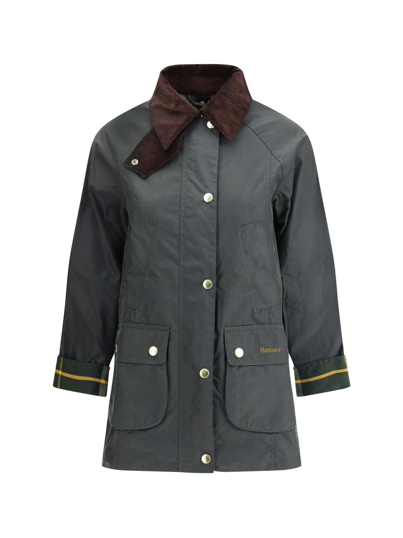 Barbour Barbour Modern Beadnell Wax Jacket Sage - World Class Fashion