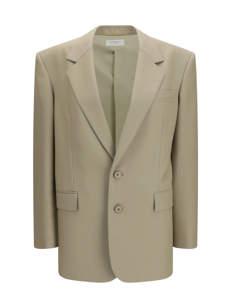 Saint Laurent Saint Laurent Single-breasted Jacket Mustard Women - World Class Fashion