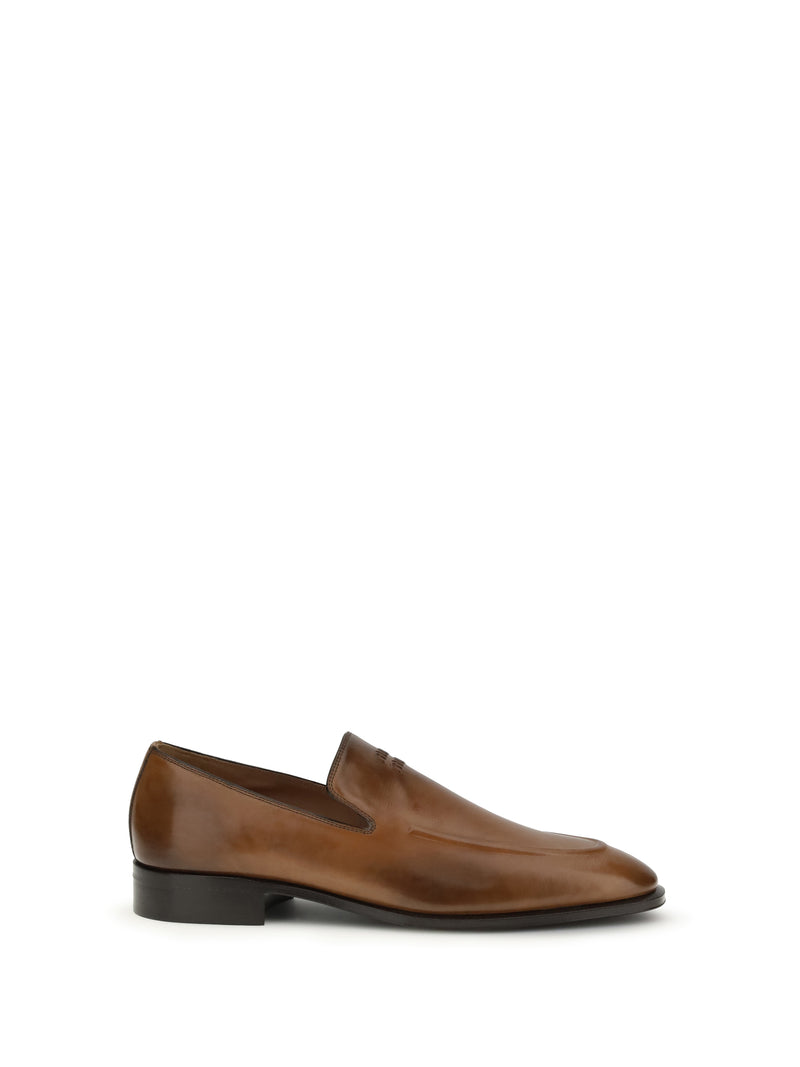 Miu Miu Miu Miu Leather Loafers Cognac Women - World Class Fashion