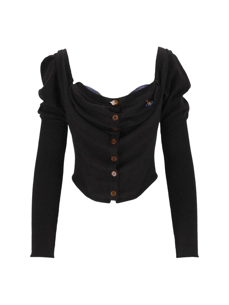 Vivienne Westwood Vivienne Westwood Bea Corset Cardigan Black - World Class Fashion
