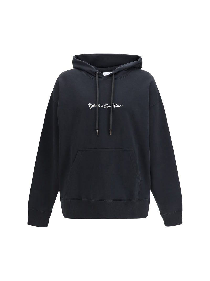 Off-white Off-white Script Arrow Diagonal Skate Hoodie Black - World Class Fashion