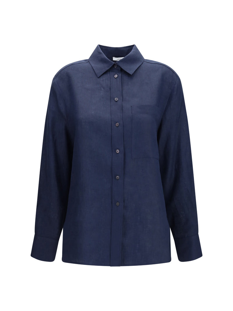 Lardini Lardini Long-sleeved Linen Shirt White Women - World Class Fashion