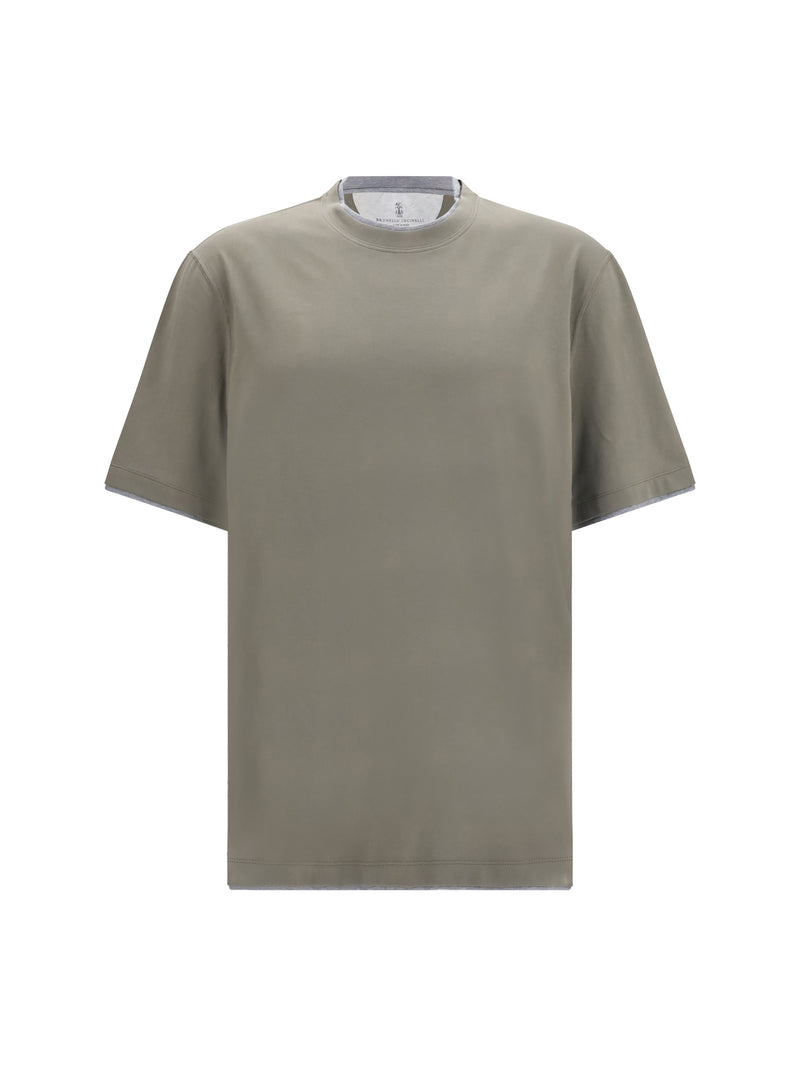 Brunello Cucinelli Brunello Cucinelli Cotton T-shirt Military Green - World Class Fashion