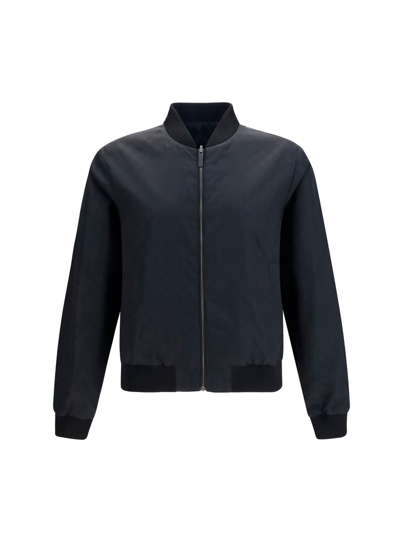 Gucci Gucci Reversible Silk Faille Jacket Black - World Class Fashion