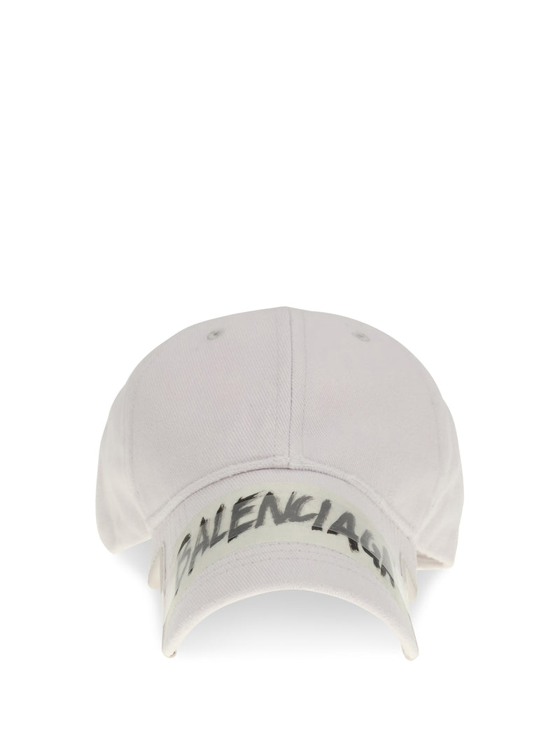 Balenciaga Balenciaga Masking Tape Baseball Hat Dirty White - World Class Fashion