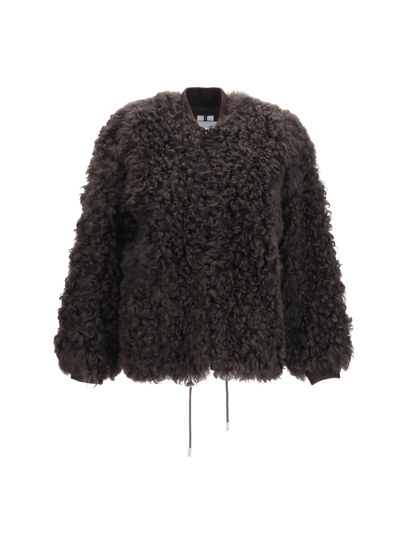 Sword 6.6.44 Sword 6.6.44 Teddy-effect Faux Fur Jacket Tuxedo - World Class Fashion