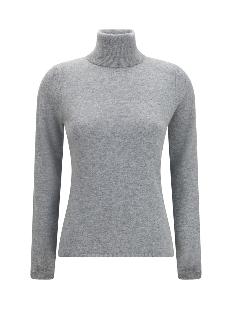Allude Allude Cashmere Turtleneck Sweater Grey Women - World Class Fashion
