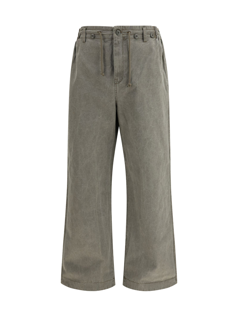 Golden Goose Golden Goose Journey Ortensia Boyfriend Pants Gothic Olive - World Class Fashion