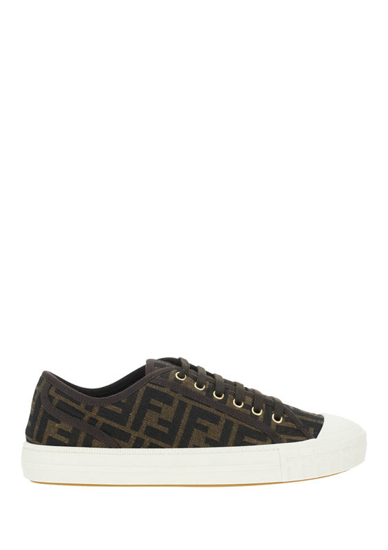 Fendi Zapatillas monocromáticas Fendi Tobacco Nero para hombre - World Class Fashion