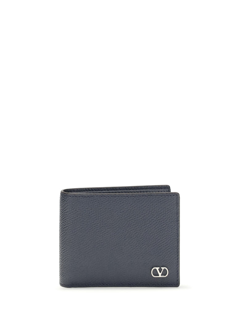 Valentino Garavani Valentino Garavani VLogo Signature Wallet Marine - World Class Fashion