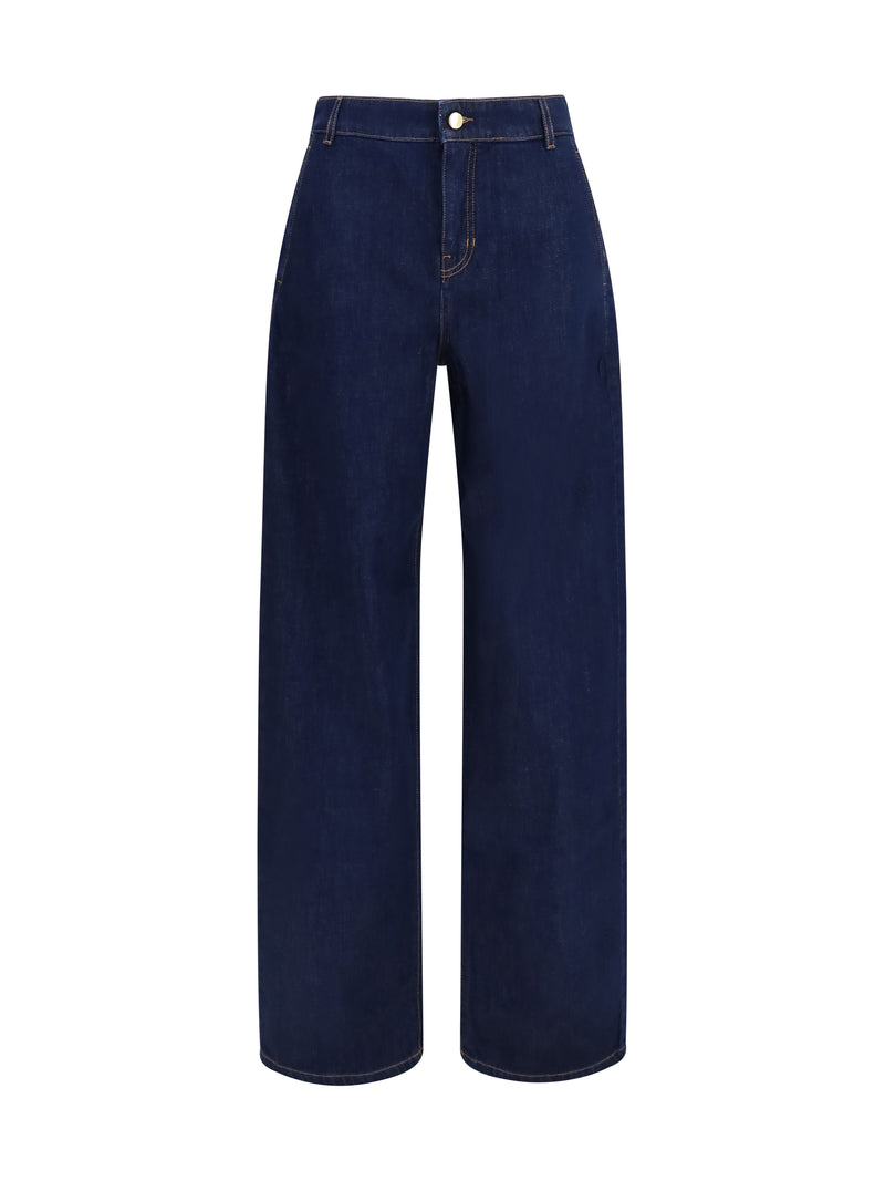 Max Mara Studio Max Mara Studio Barrel Jeans Dark Clean - World Class Fashion