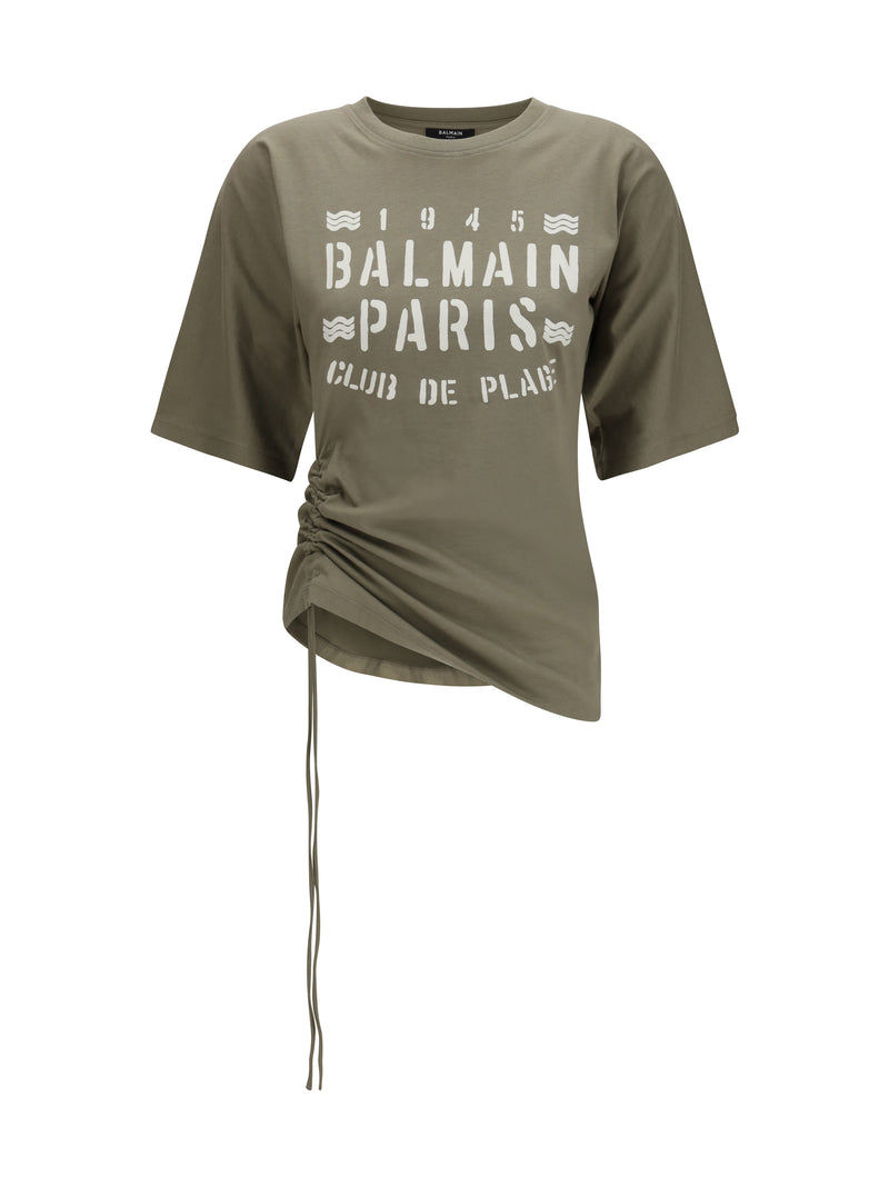 Balmain Balmain Balmain Club T-shirt UJA SAUGE/BEIGE CLAIR - World Class Fashion