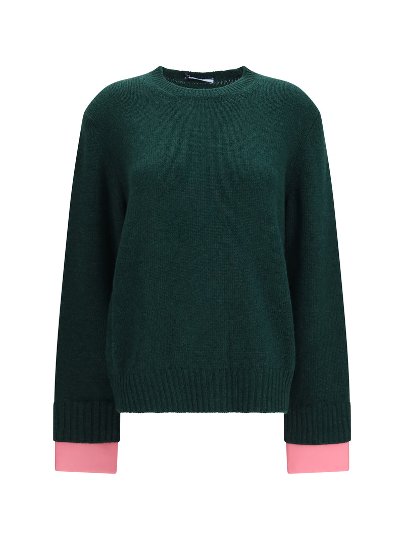 Prada Prada Crewneck Wool Sweater Bottiglia - World Class Fashion