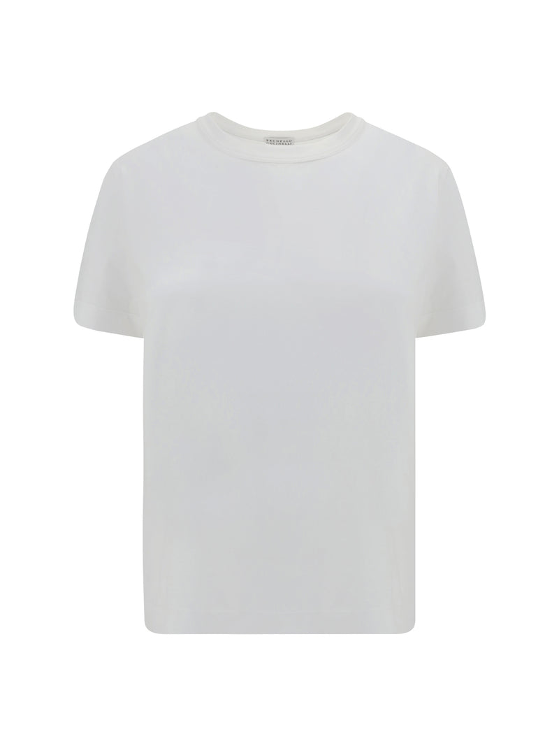 Brunello Cucinelli Brunello Cucinelli Monochrome T-shirt White - World Class Fashion