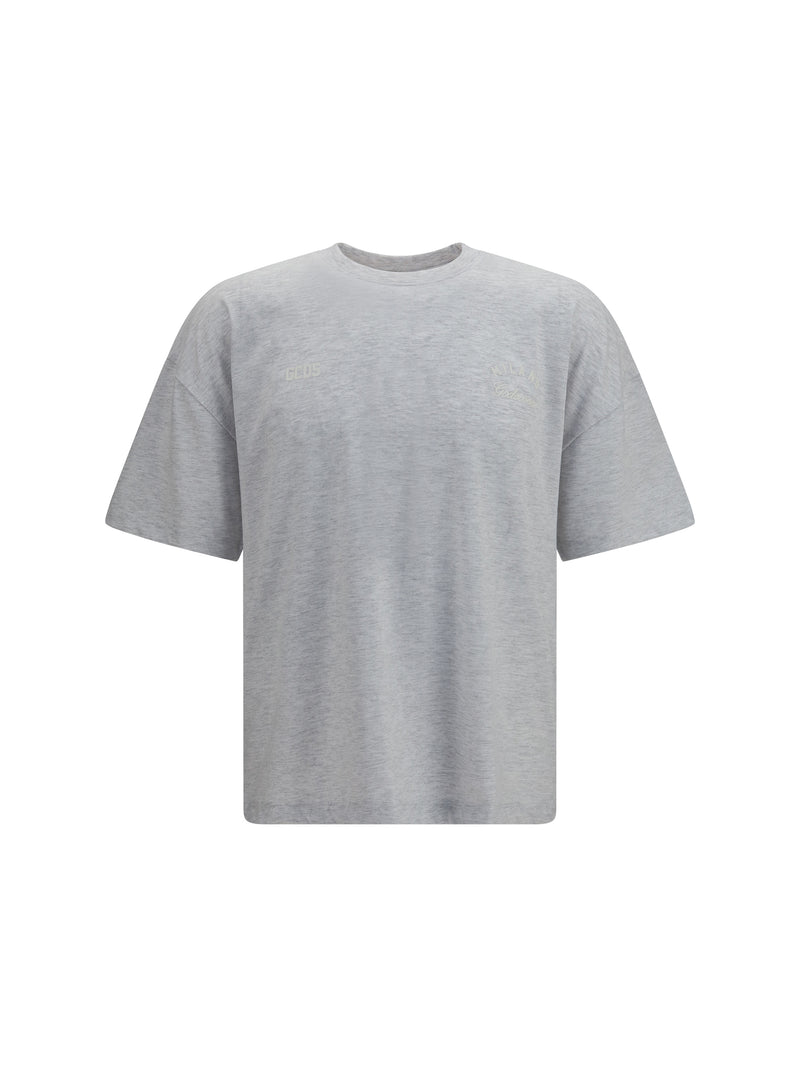 Gcds Gcds Cotton Crewneck T-shirt Vapor Grey/Pink - World Class Fashion