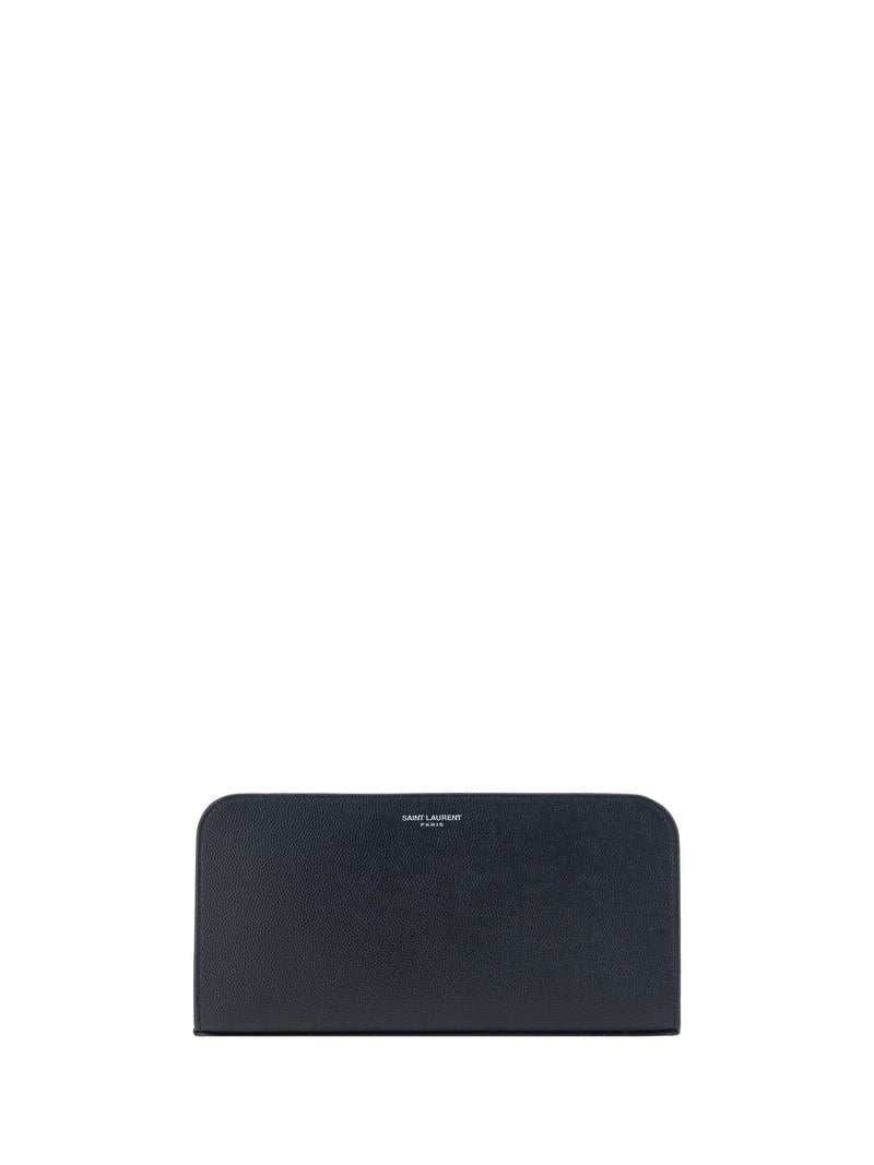 Saint Laurent Saint Laurent Grain De Poudre Leather Wallet - World Class Fashion