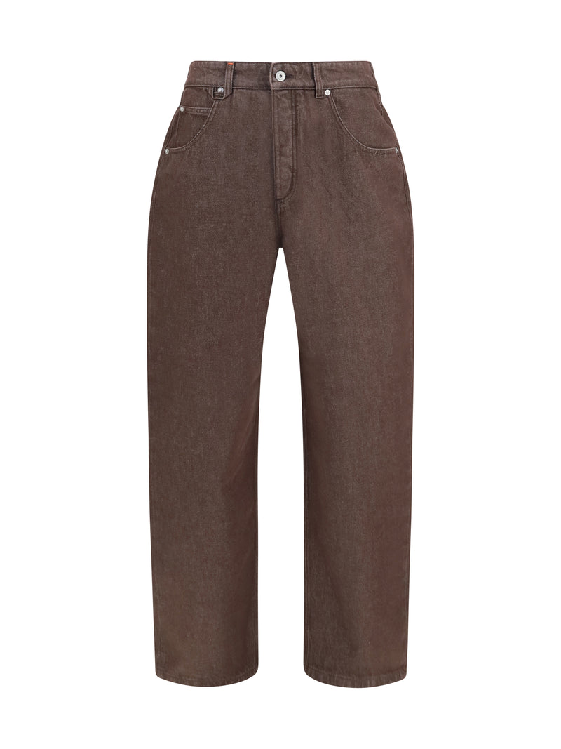 Jacquemus Jacquemus De-nîmes Tempo Jeans Brown - World Class Fashion