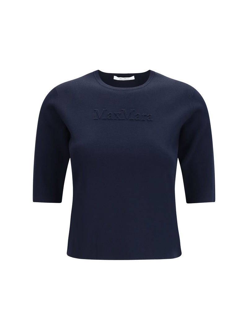 Max Mara Pure Max Mara Pure Mxpaustero T-shirt Blu Marino - World Class Fashion