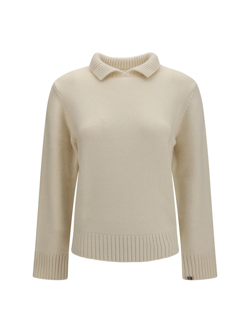 Extreme Cashmere Extreme Cashmere N°513 Jo Sweater Cream - World Class Fashion