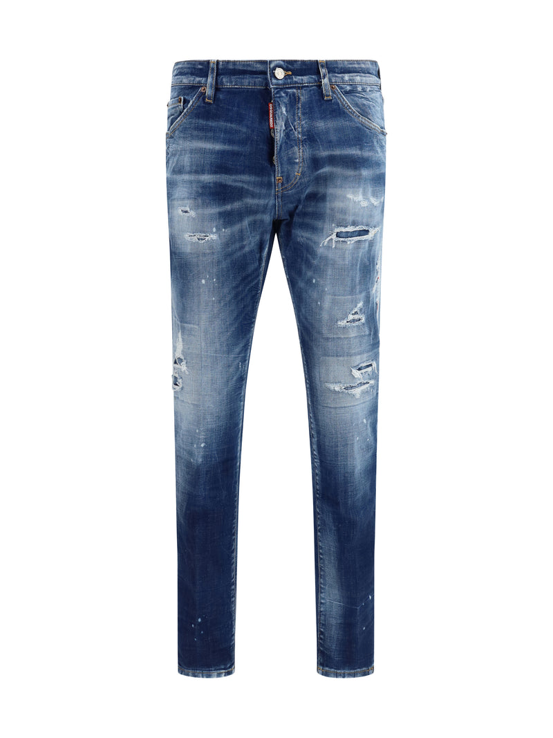 Dsquared2 Dsquared2 Teddy Slim Fit Jeans Navy Blue - World Class Fashion