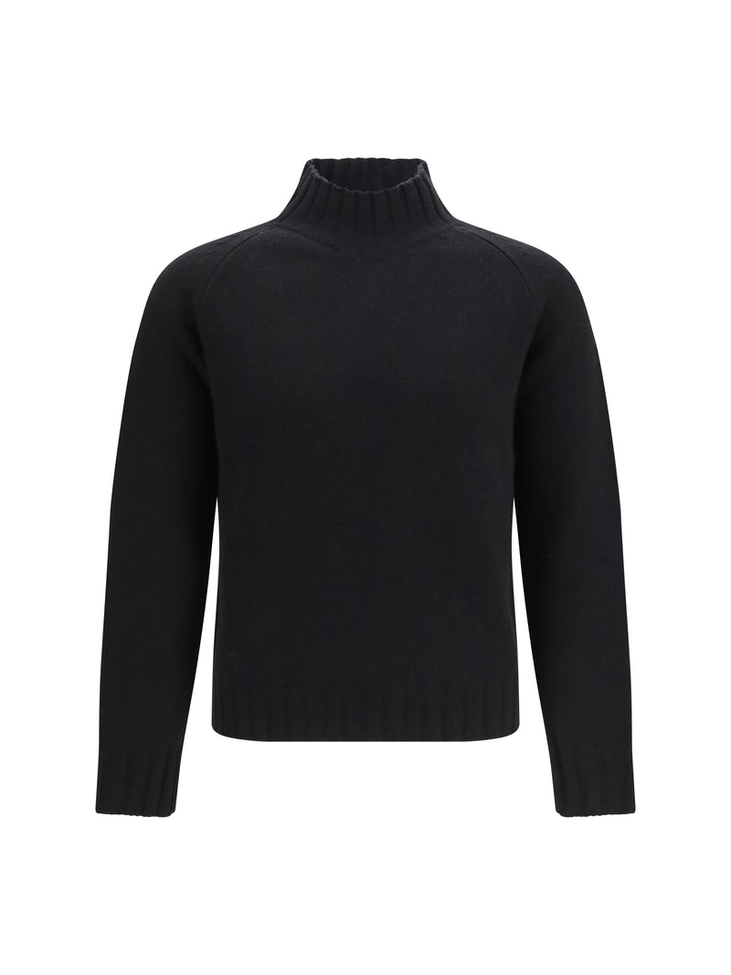 Aragona Cashmere Aragona Cashmere High Neck Sweater Black Men - World Class Fashion