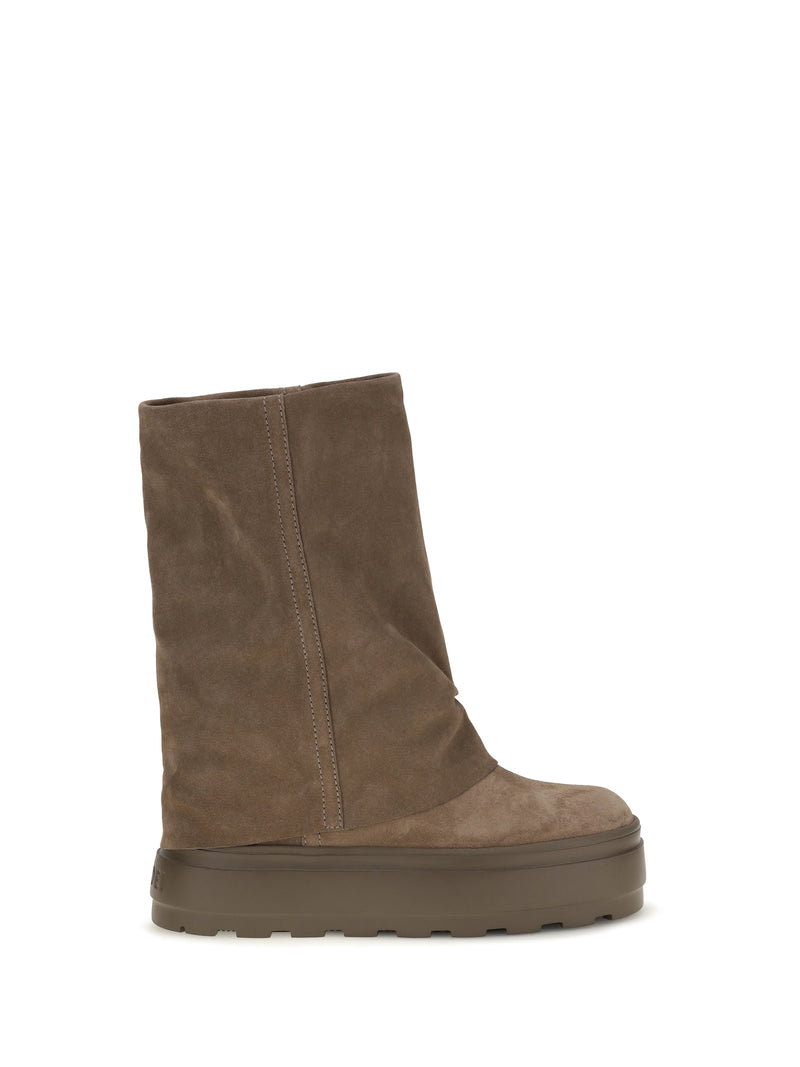 Casadei Casadei Double Face Suede High Boots Caribou - World Class Fashion