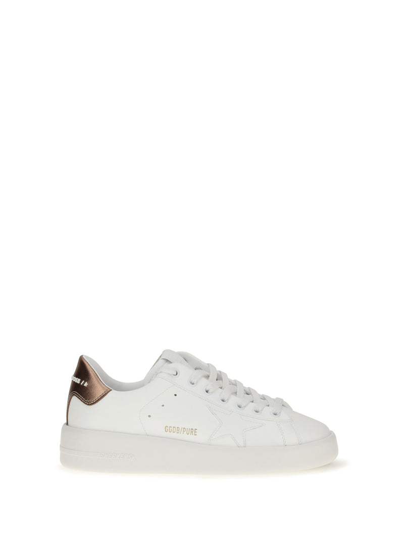 Golden Goose Golden Goose Pure Star Sneakers White/Bronze - World Class Fashion