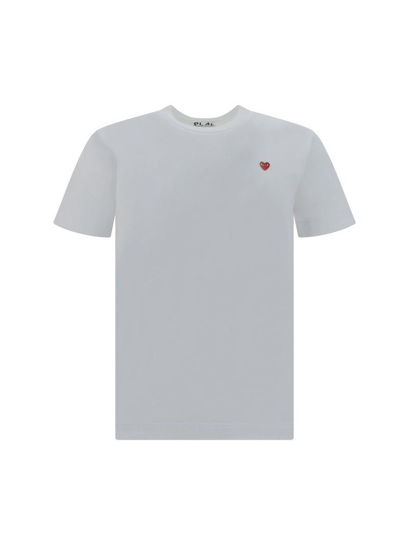 Comme Des Garçons Play Comme Des Garçons Play Cotton T-shirt White Men - World Class Fashion