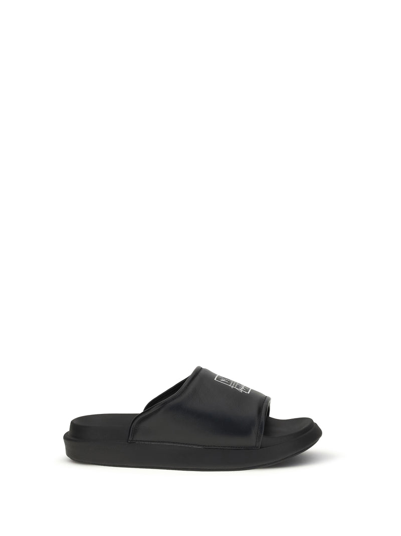 Y-3 Y-3 Logo Slide Black Men Sandals - World Class Fashion
