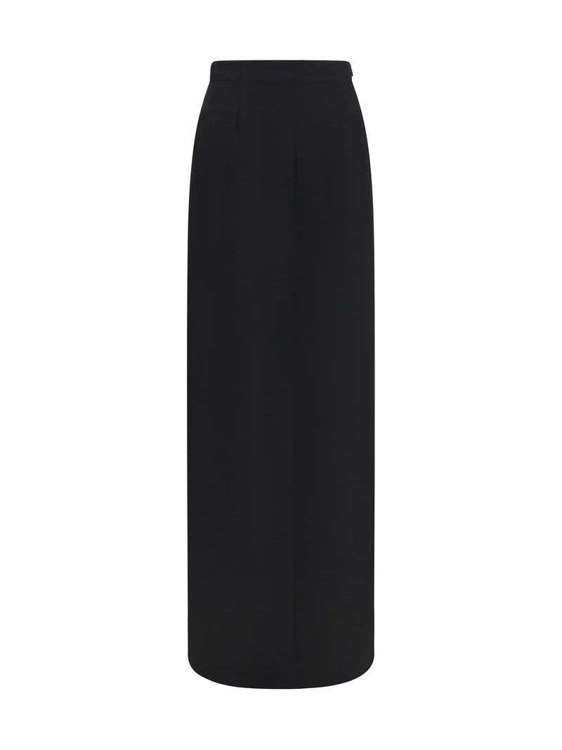 Margiela Margiela Long Skirt with Back Slit Black Women - World Class Fashion