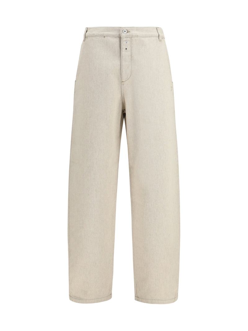 Jacquemus Jacquemus Paysan De-nîmes Denim Pants Light Beige - World Class Fashion