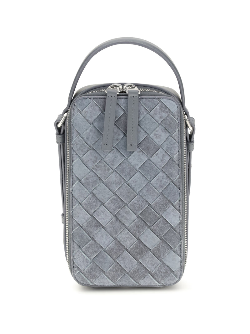 Bottega Veneta Bottega Veneta Woven Phone Case Cloudy Indi/Gra.M-S - World Class Fashion