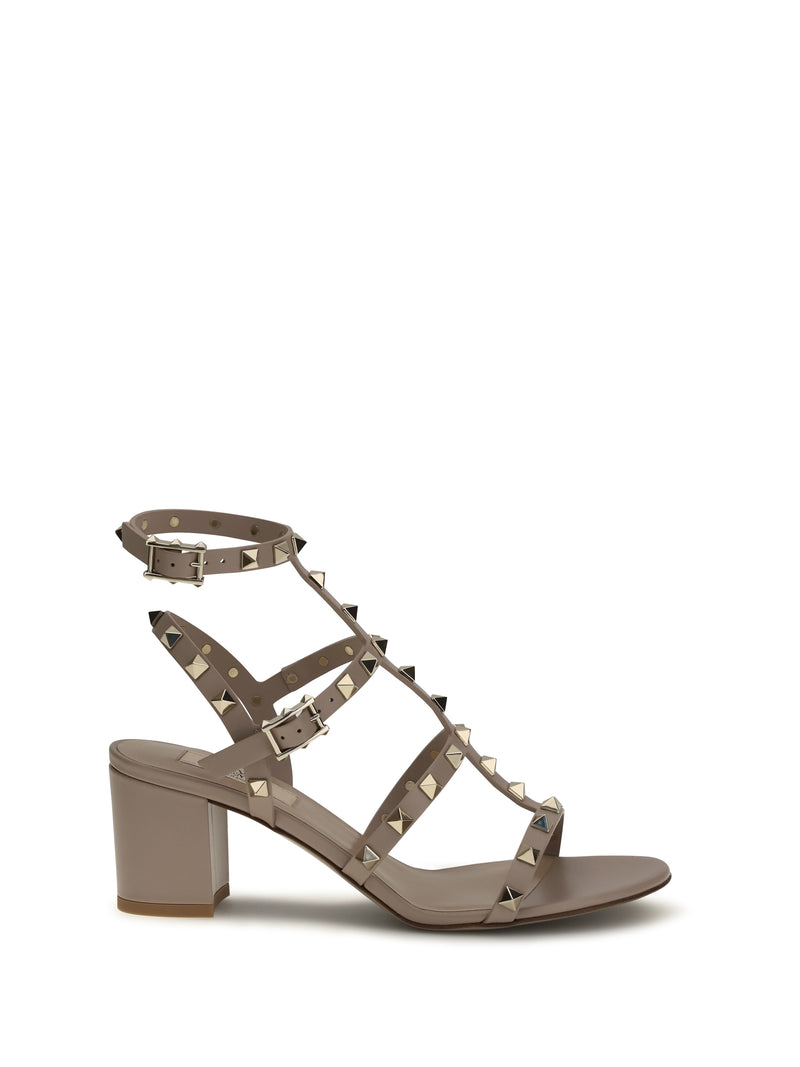 Valentino Garavani Valentino Garavani Rockstud Sandals Poudre Women - World Class Fashion