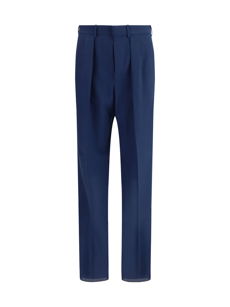 Tom Ford Tom Ford Pleated Pants Prussian Blue - World Class Fashion