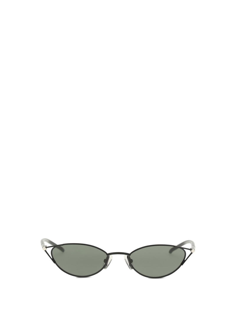 Alexander McQueen Alexander McQueen Slim Cat-eye Sunglasses Black/Smoke - World Class Fashion